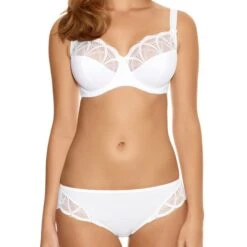 FANTASIE Soutien Gorge à Armature Renforts Latéraux Alex Blanc -Optimal Lingerie Magasin soutien gorge fantasie alex blanc 2