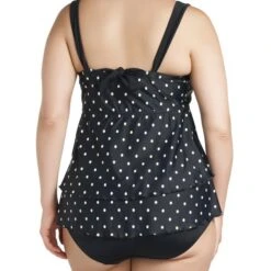 Tankini Elomi Rara Noir à Pois Blanc -Optimal Lingerie Magasin tankini elomi swim rara 5