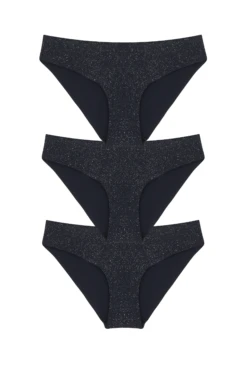 3 Culottes - Sans Couture Paillettes